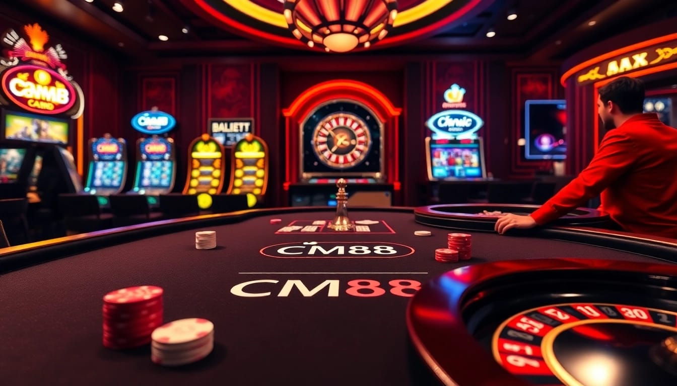 Experience the thrill of CM88 as players engage in a high-stakes poker game.
