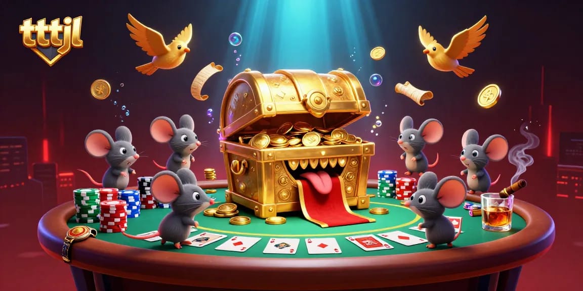tttjl offers an engaging poker scene with vibrant colors and rich animated details.