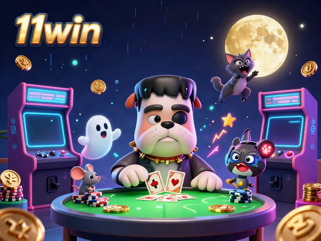 Experience exhilarating gaming with colorful characters and elements at 11win's vibrant casino.