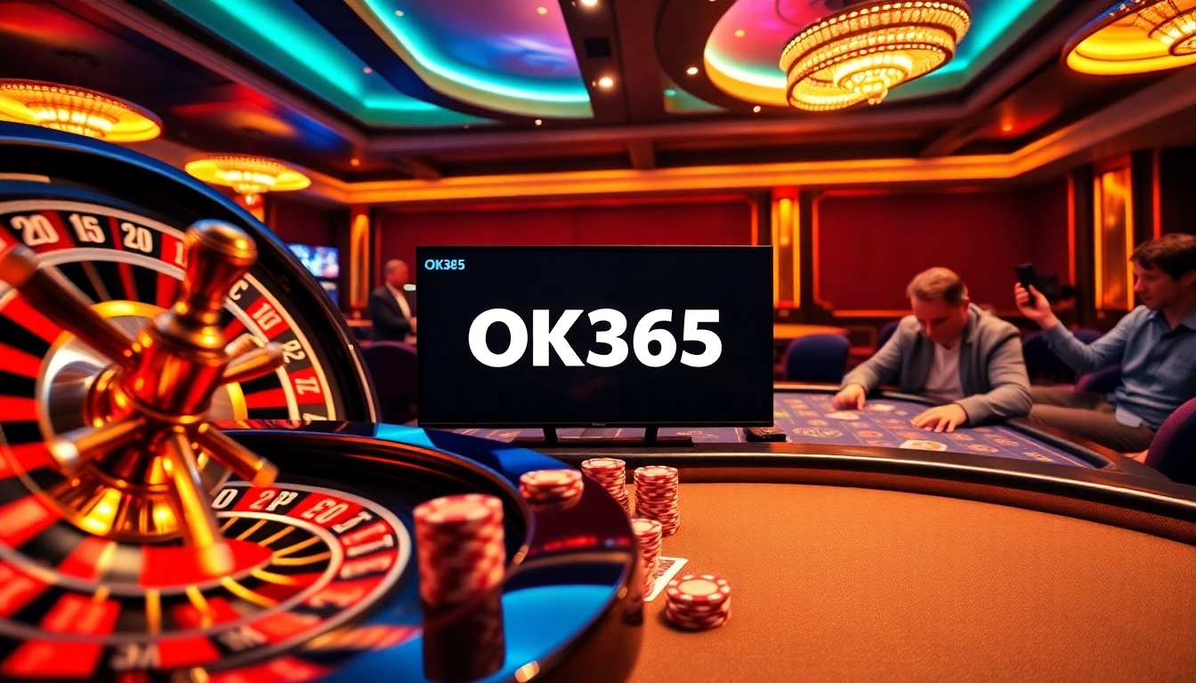 Players engaging in high-stakes betting at OK365's online casino interface.
