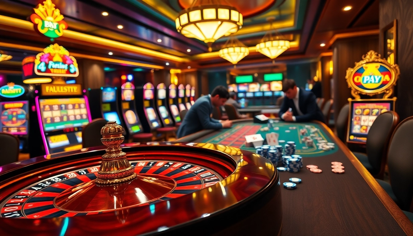 Experience thrilling gameplay at km88 com with vibrant casino elements and engaged gamblers.