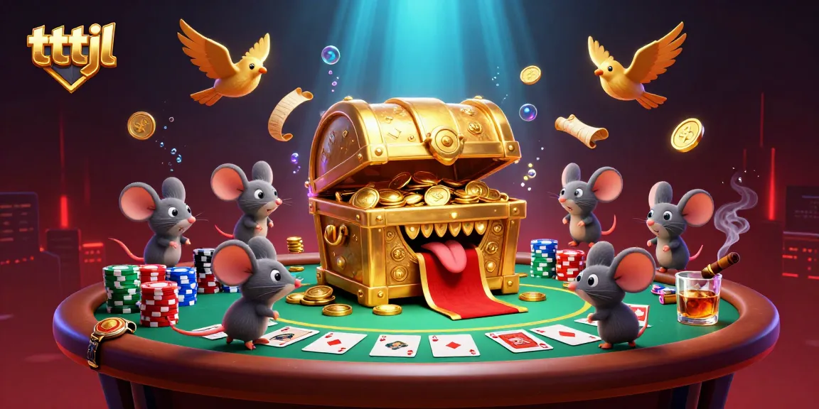 tttjl offers an engaging poker scene with vibrant colors and rich animated details.