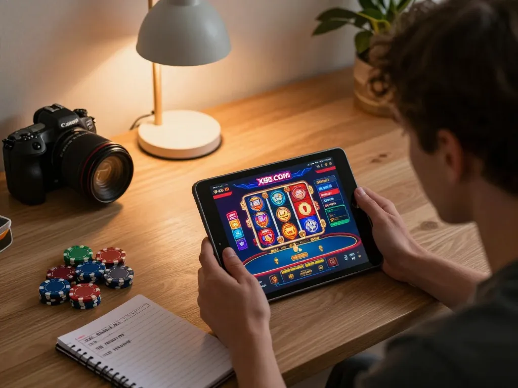 X88.COM player engaging in live casino gameplay at home with strategic notes