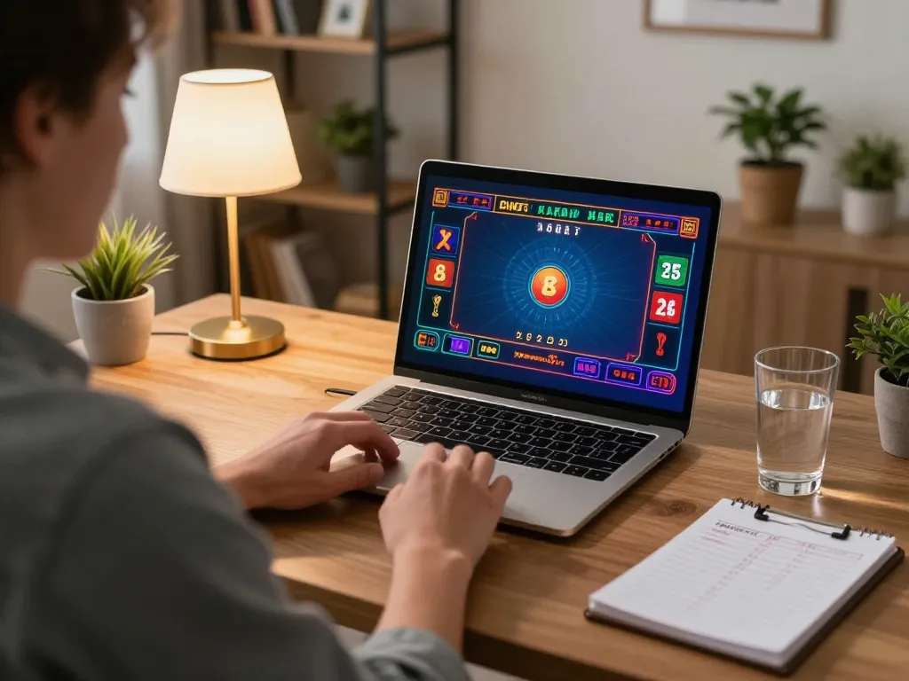 FLY88 player analyzing strategies while engaged in a live dealer game online.