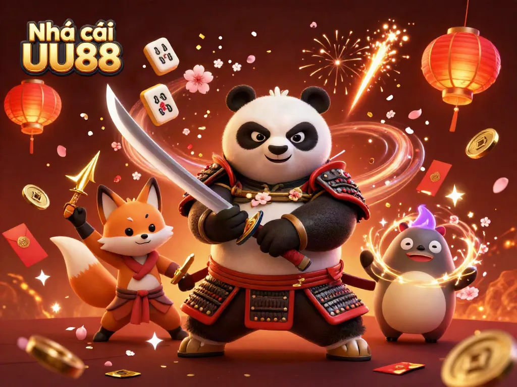 Experience the thrill of Nhà cái UU88 with vibrant characters and casino elements in action.