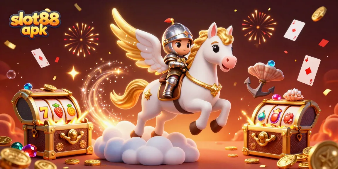 Engage with slot88 apk and discover dynamic casino elements featuring slot reels and colorful treasures!