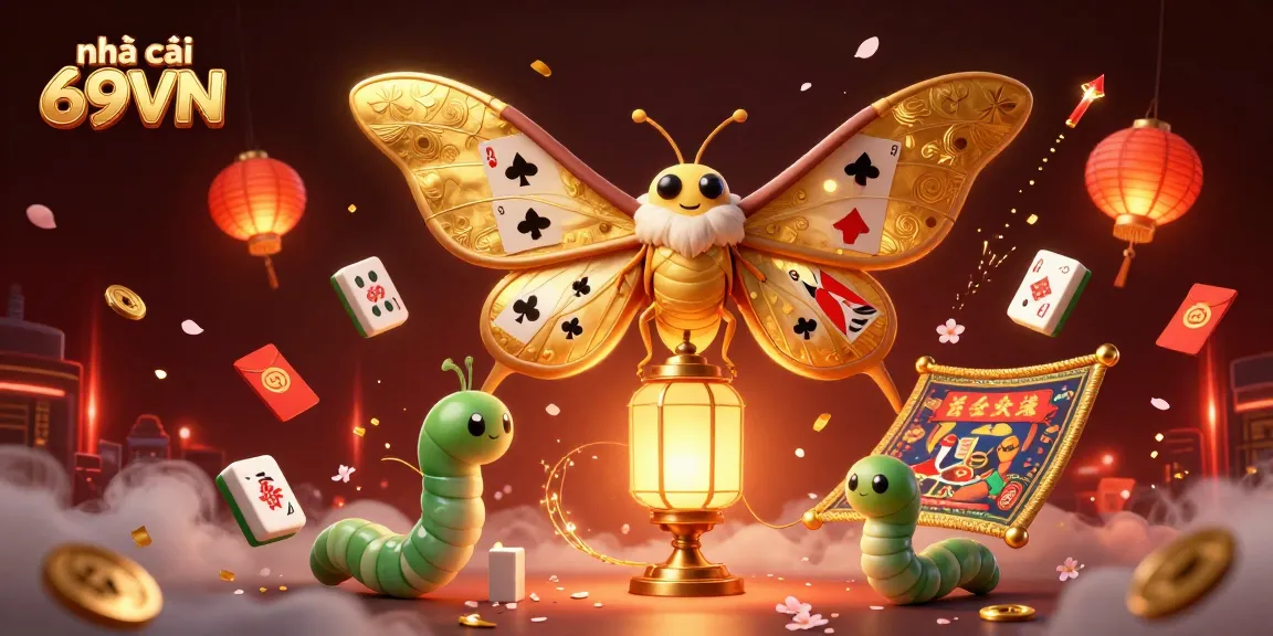 Experience the thrill of betting at nhà cái 69VN with vibrant casino scenes illustrated in 3D.